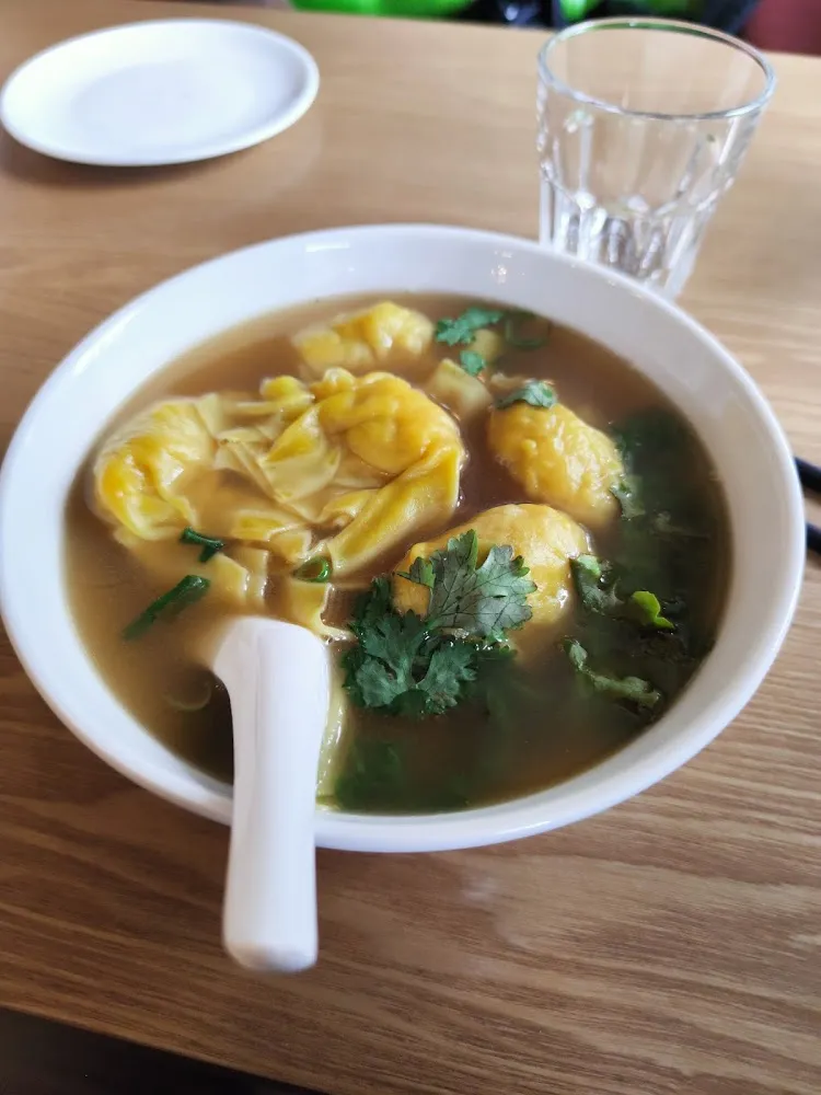 Soupe Nouilles Ravioli Crevettes